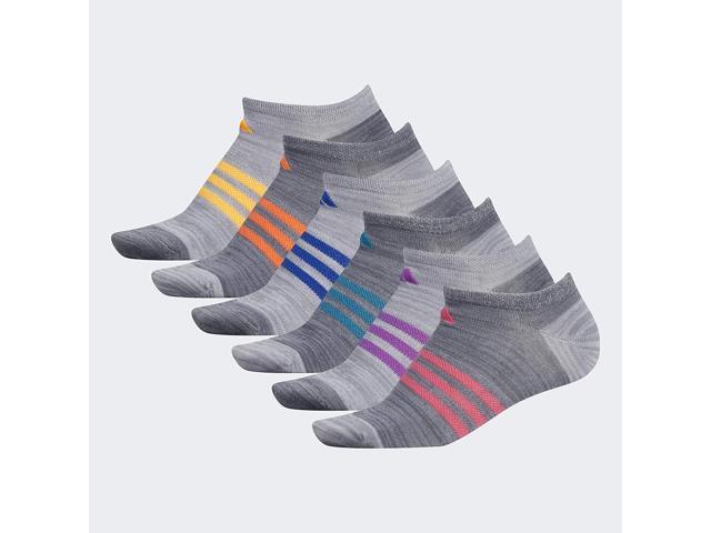 adidas womens Superlite No Show Socks (6-pair)