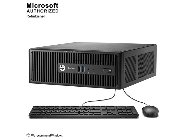 小型☆HP 400 G3 i3-6100 8GB 500GB Win10 NeweggBusiness - Grade A HP ProDesk 400 G3 SFF PC, Intel Core I3