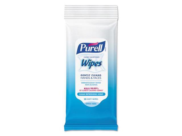 Hand Sanitizing Wipes 7 x 6 Alcohol Free Fresh Scent 20/Pack 28/Carton