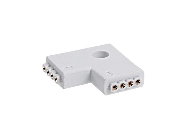 Unique Bargains L Shape 4P 10mm (5050) LED Light Strip Connector Expansion for LED Light 2Pcs