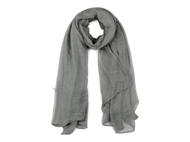 Lightweight Shawl for Women Large Soft Classic Solid Color Scarf Dark Gray 75'x 55'