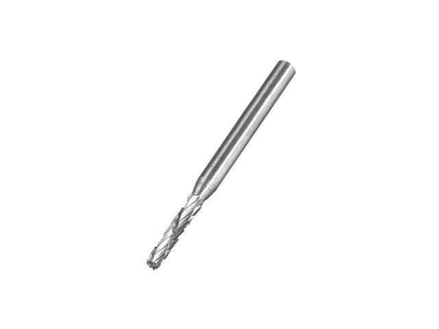 Tungsten Carbide Rotary Files 1/8' Shank Double Cut Top Toothed Cylinder Shape Rotary Burrs Tool 2mm Dia for Die Grinder Alloy Steel Hard Metal