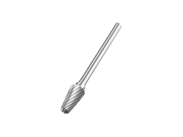 Tungsten Carbide Rotary Files 1/8' Shank Single Cut Taper Shape Rotary Burrs Tool 5mm Dia for Die Grinder Drill Bit Alloy Steel Hard Metal