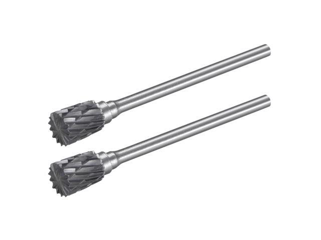Tungsten Carbide Rotary Files 3/32' Shank Double Cut Inverted Cone Rotary Burrs Tool 6mm Dia for Die Grinder Drill Bit Wood Soft Metal Carving