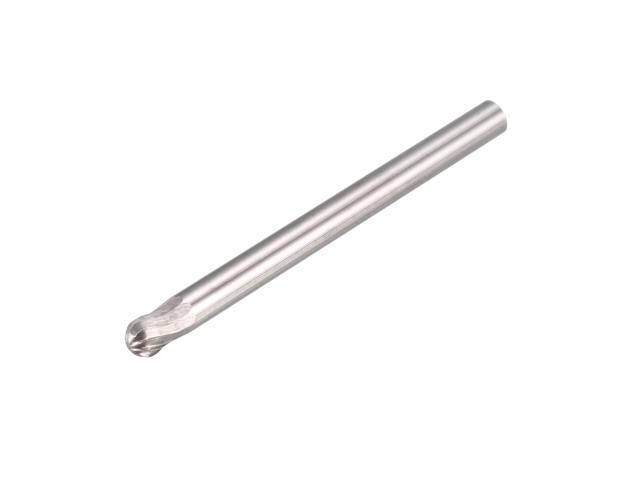 Tungsten Carbide Rotary Files 1/8' Shank Single Cut Ball Shape I Type Rotary Burrs Tool 3mm Dia for Die Grinder Drill Bit Alloy Steel Hard Metal