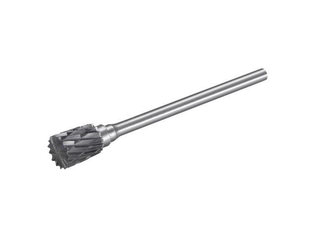Tungsten Carbide Rotary Files 3/32' Shank Double Cut Inverted Cone Shape Rotary Burrs Tool 6mm Dia for Die Grinder Drill Bit Wood Soft Metal