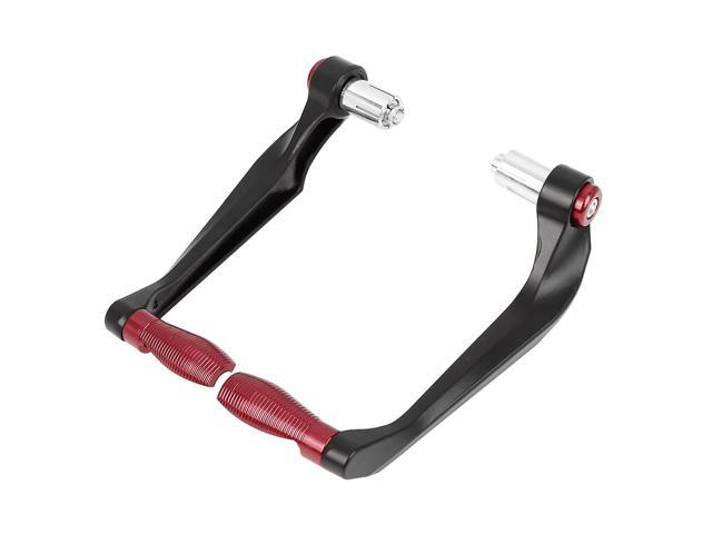 1 Pair Universal 22mm Brake Clutch Lever Protector Hand Guard Replacement for Motorcycle Red