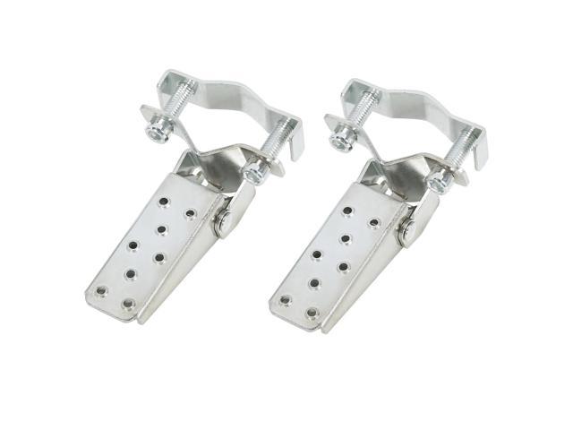 1 Pair Chrome Universal Motorcycle Non-Slip Folding Fork Foot Step Rest Pedal