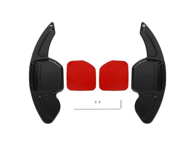 Pair Aluminum Alloy Black Steering Wheel Shift Paddle Shifter Extension Cover for Audi A3 A4L A5 A6L A7 A8 S3 S5 S6 S7 S8 Q3 Q5 Q7 SQ5 RS3 RS6