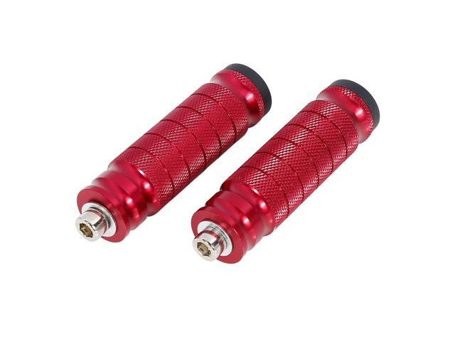 1 Pair Red Universal Motorcycle Bicycle Pegs Footrests Pedal