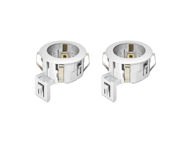 2pcs 89348-34010-B0 Silver Tone Car Bumper Parking Sensor Retainer Holder Replacement for Toyota Tundra 2007-2013
