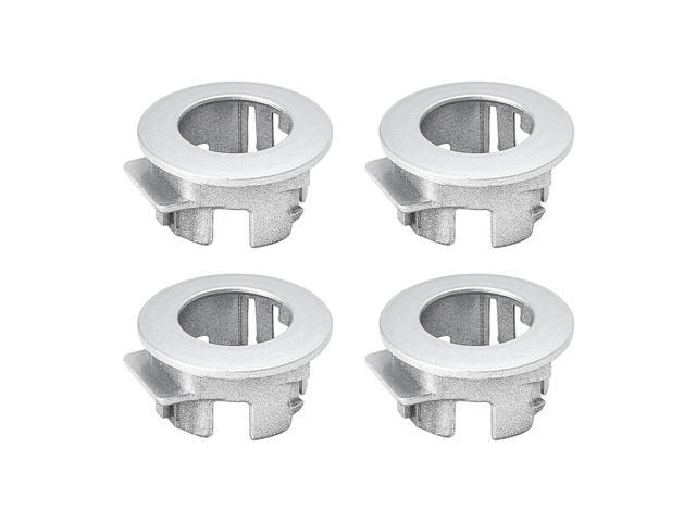 4pcs 89348-28100-B0 Silver Tone Car Parking Sensor Retainer Replacement Metal Plastic for Toyota