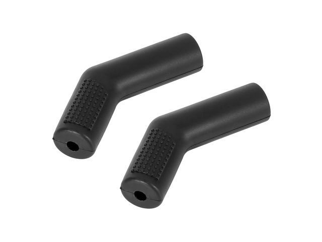 2pcs Universal Black Gear Shift Shifter Boot Protector Cover Rubber Pad Cylindrical for Motorcycle Anti Slip