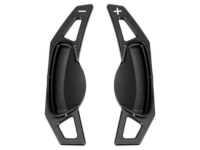 Pair Black Car Steering Wheel Shift Paddle Cover Shifter Extension for Mercedes Benz Smart Fortwo Forfour