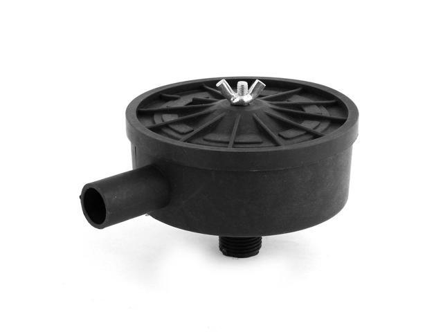 Global Bargains Black 20mm Male Threaded Filter Silencer Muffler for Air Compressor