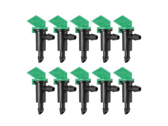 Flag Dripper 4 GPH 16L/H Emitter Sprinkler for Garden Lawn Drip Irrigation Connect 4/7mm Hose Plastic 25pcs