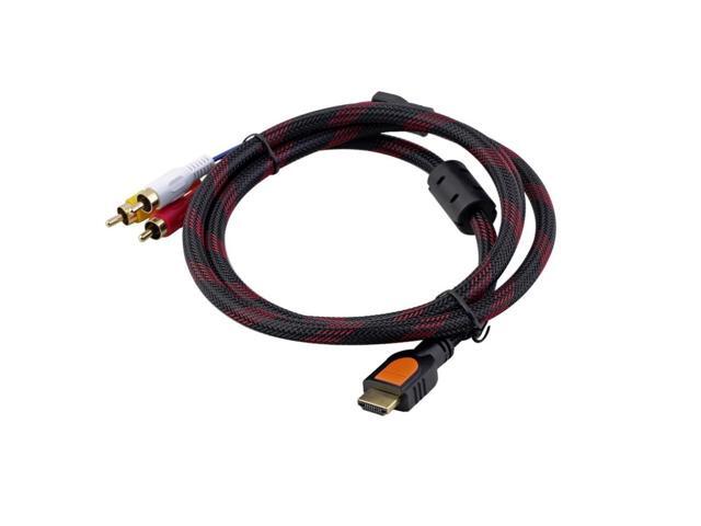5ft HDMI Male to RCA Video Audio AV Cable Adapter for PS3 PS4 for Xbox One Wii Hot Sale and Newest in 2018! dropshipping