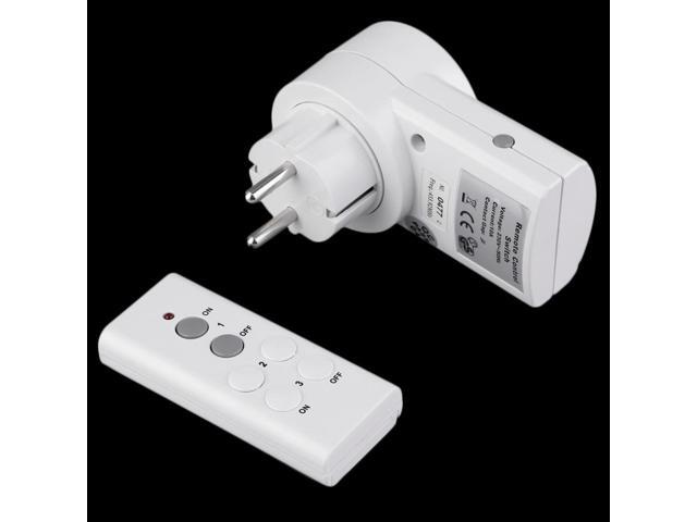 Wireless Remote Control Home House Power Outlet Light Switch Socket 1 Remote EU Connector Plug BH9938-1 DC 12V