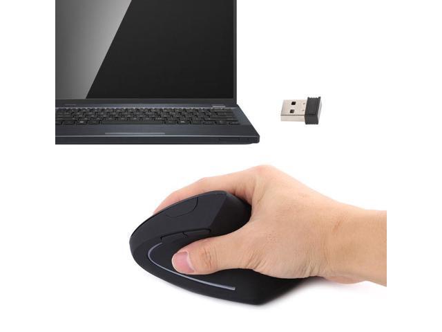 24G Ergonomic Vertical Wireless Optical Wrist Healing USB Mouse For Laptop PC