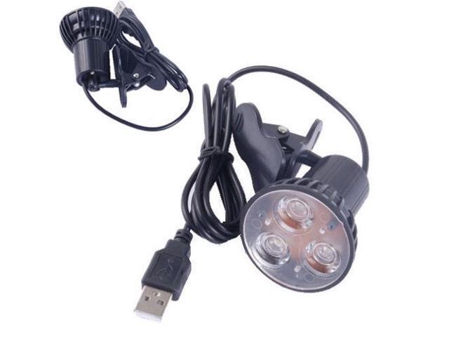 Flexible Super Bright 3 LED Clip On Spot USB Light Lamp For Laptop PC Notebook