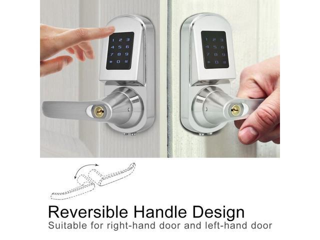 15V S201 Home Office Smart Lock Mechanical Keys Password Card Touchscreen Keypad Door Lock Hot Sale