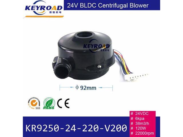 Mini 24V 1000LPM 6kPa 24000rpm Powerful Fan High pressure and Low Noise 3-phase Brushless DC Centrifugal Electric Air Blower