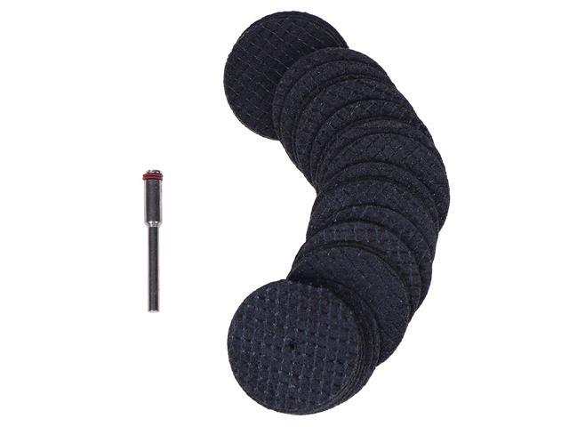 25pcs Saw Blade + 1pcs Connection Clamp Fiberglass Reinforced Cut Off Wheel Disc W/ 1 Mandrel 1/8' Fit Dremel Tool