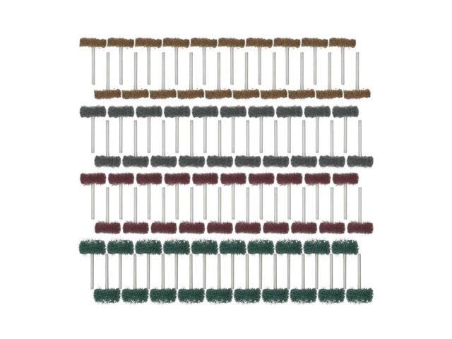 80Pcs/Set Mini Brush Scouring Pad Abrasive Wheel Grinding Sanding Head Buffing Polishing Wheel