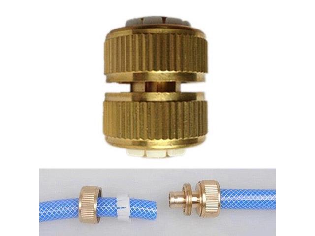 1PCS 12mm Brass Garden Lawn Water Hose Pipe Joiner Mender Repairer Fitting Connector