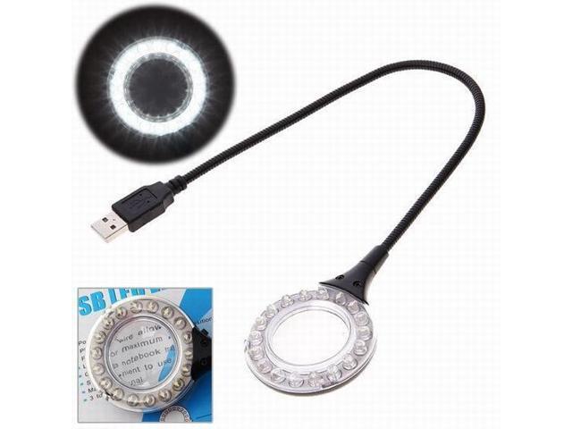 New New USB 18 Pcs LED Flexible Portable Light Lamp With Magnifier For PC Laptop