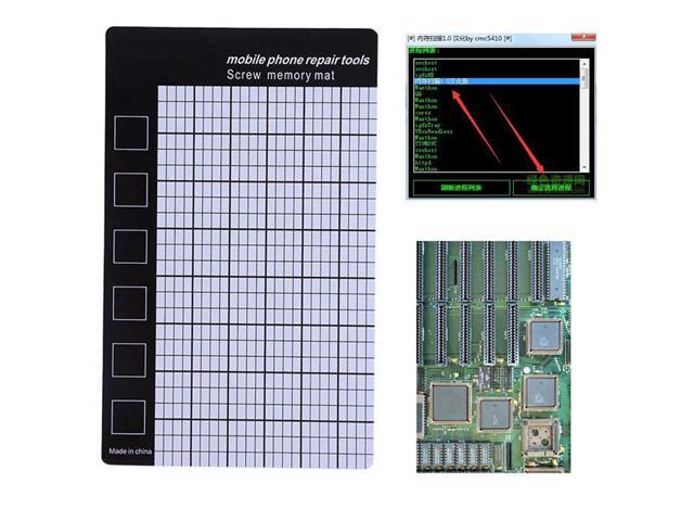 Universal 145x90mm Magnetic Screw Mat Phone Phone Screws Storage Mat Memory Chart Working Pad Mobile Phone Tablets Repair Tools