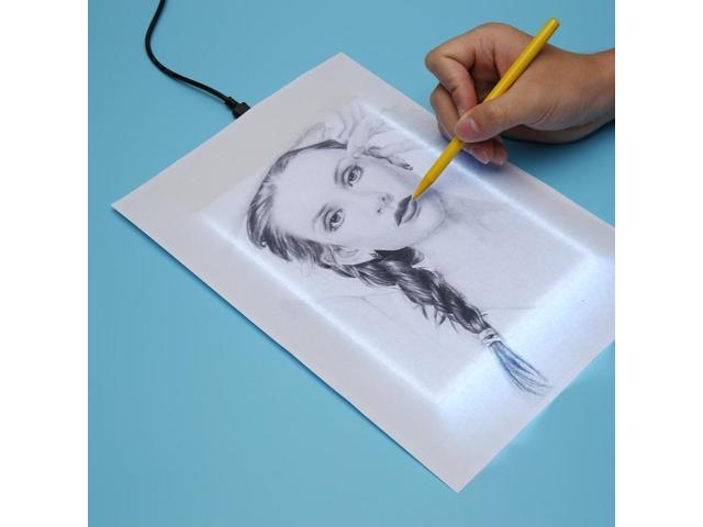 A5 LED Light Pad Box Drawing Tracing Tracer Copy Board Table Pad Panel Led Light Pad Copy Board with Brightness Control