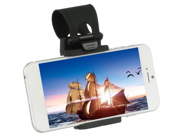 ALLOET Universal Mini Car Auto Steering Wheel Phone Clip Holder Mount GPS Navigate Bracket Stand For iPhone 5S 6 Samsung Xiaomi