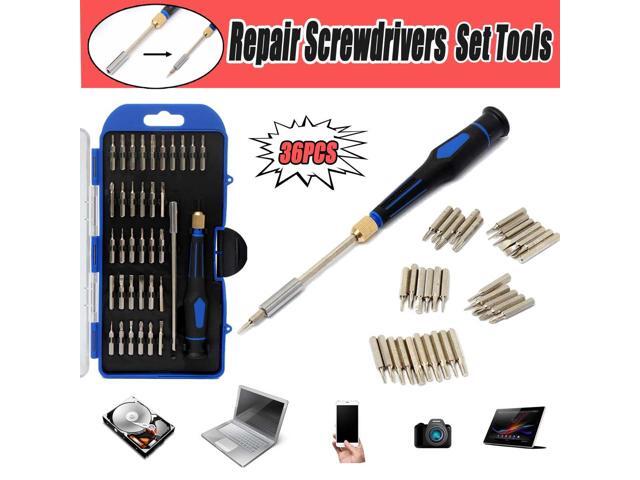 Doersupp 36Pcs Slotted Multi-function Screwdriver Bit Set For Cell Phone PC Laptop Glasses Disassemble Repair Tool