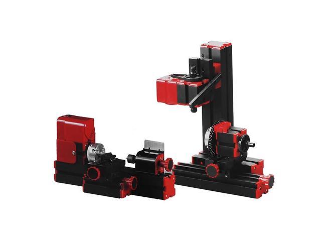 DANIU 8 In 1 Mini Multipurpose Machine 12VDC 24W 2A DIY Woodwork Model Making Tool Lathe Milling Kit 20000r/min