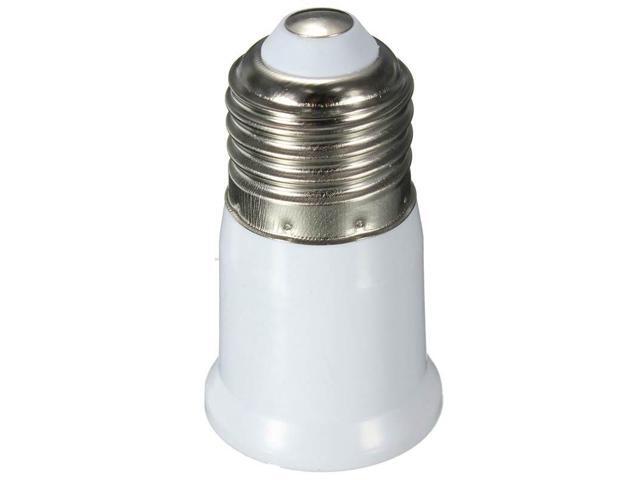 1Pcs 110-250V Lamp Base Light Bulb E27 To E27 White Extend AdapterLamp Holder Screw Socket Adapter Converter