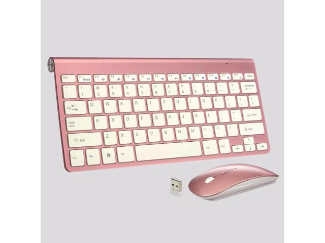 Keyboard Mouse Combos Ergonomic Wireless 24G Ultra Slim Keyboard And Portable Mouse For Desktop Laptop PC Computer Keyboard Set