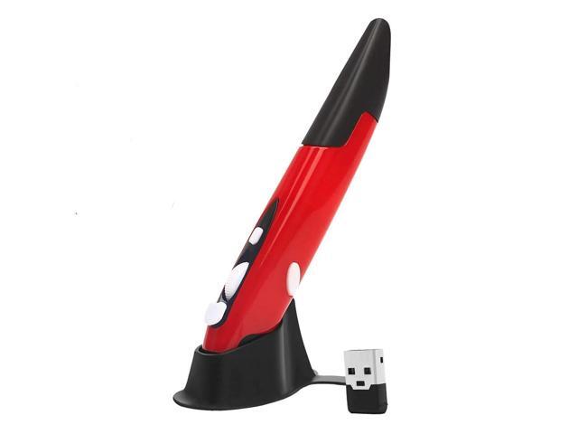Portable 24G Wireless Adjustable 800/1200/1600 DPI USB Optical Pen Mouse With Pen Stand For PC Computer Desktop Notebook Laptop