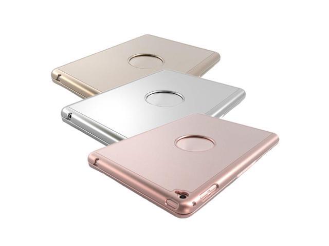 Colorful Aluminum Alloy Bluetooth Keyboard with 7 Colors Backlit Clamshell bluetooth wireless keyboard for iPad mini4