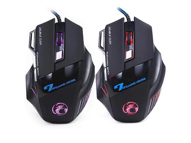 Best Sale 7 Buttons 5500 DPI Super Led Optical Professional USB Wired Gaming Mouse Computer Cable Game Mice