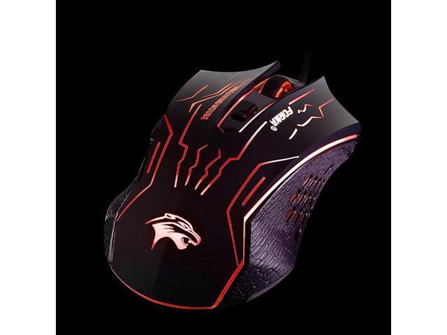 USB Wired Gaming Mouse 6 Buttons 3200DPI Mute Optical Mouse Computer Game Mice for PC Laptop Notebook Gamer Mause