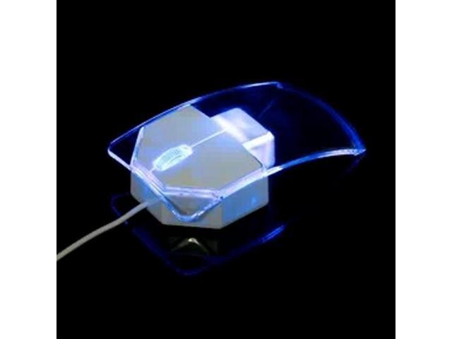 est Transparent 13m Wired Mouse Silent Gamer Colorful LED Power Saving Glow Gaming Mouse Mice for Lap Desk
