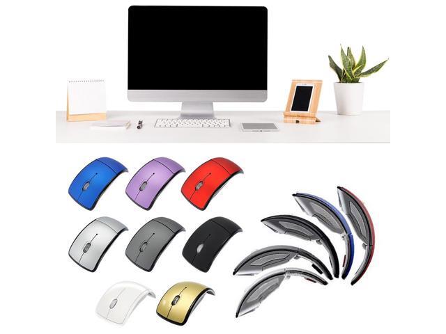 Creative 24Ghz Wireless Mouse Computer Mouses Foldable Folding Optical Mice USB Receiver for Lap PC Computer Desk Office