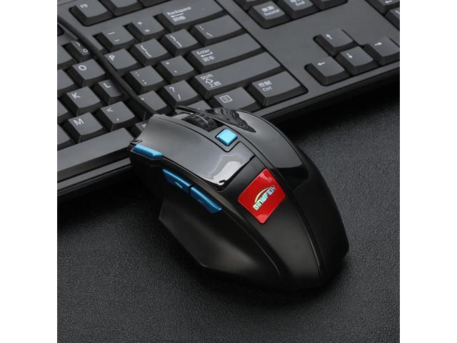 1 PC Silent Click USB Wired Game Mouse 7 Buttons 4000DPI Optical Mute Mouse Mice for PC Laptop Game Gamer