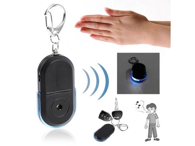 Portable Size Old People Anti-Lost Alarm Key Finder Wireless Useful Whistle Sound LED Light Locator Finder Keychain