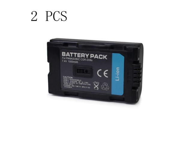 2 Pieces 1000mAh CGR-D120 CGR D120 CGR-D08S CGR D08S Camera Battery For Panasonic DZ-BP14 VSB0418