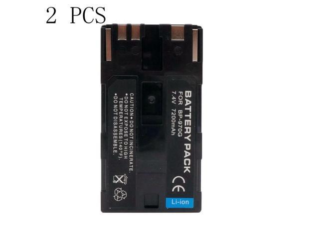 2Pieces 7200mAh BP-970G BP970G BP 970G Camera Battery For Canon XLH1 XHG1 XHA1 XL2 XM2 XH G1S XF305 XF300 XF105 XF100