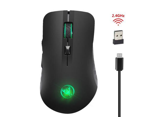 RGB Backlight Gamer Gaming Mouse 24GHz Wireless Mouse 2400 DPI 6 Buttons Ergonomic Optical Mouse USB Wired Mice For PC Laptop