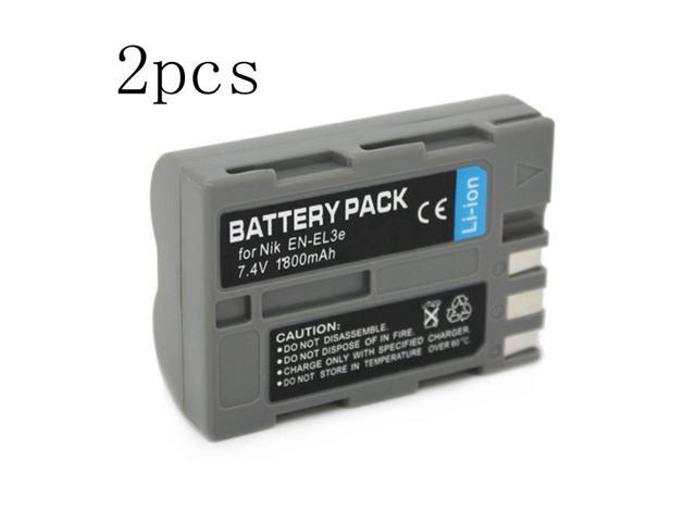 2 pieces 1800mAh EN-EL3E ENEL3E EL3E+ Camera Battery For Nikon D300S D300 D100 D200 D700 D70S D80 D90 D50 MH-18A