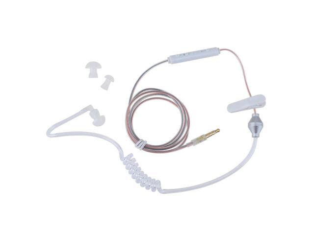 Anti Radiation Proof Covert Acoustic Tube Earpiece 35mm Air Tube Earphone Headset for mobile Phone Android Cellphone